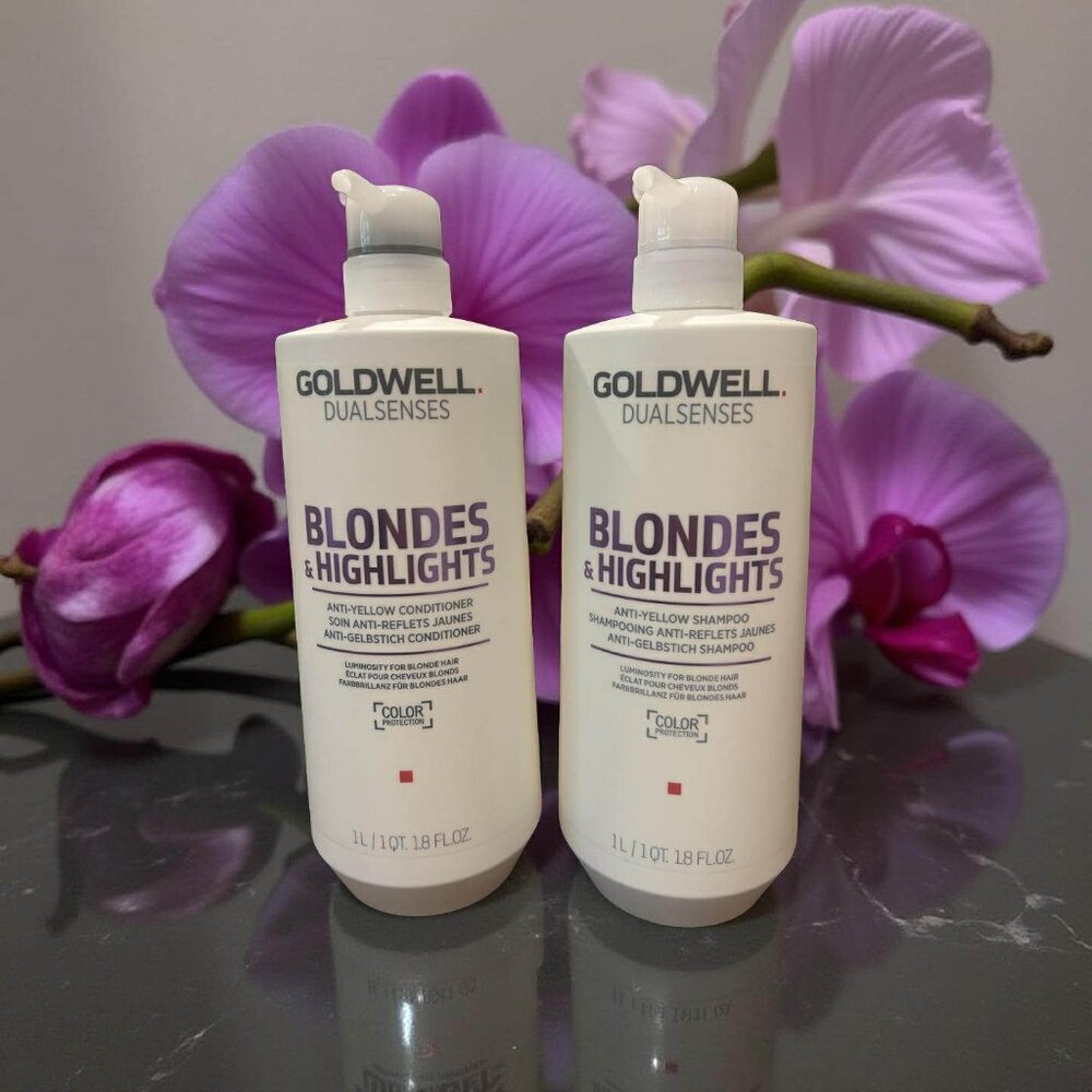 Goldwell Dualsenses Blondes & Highlights Shampoo Conditioner 33.8 oz